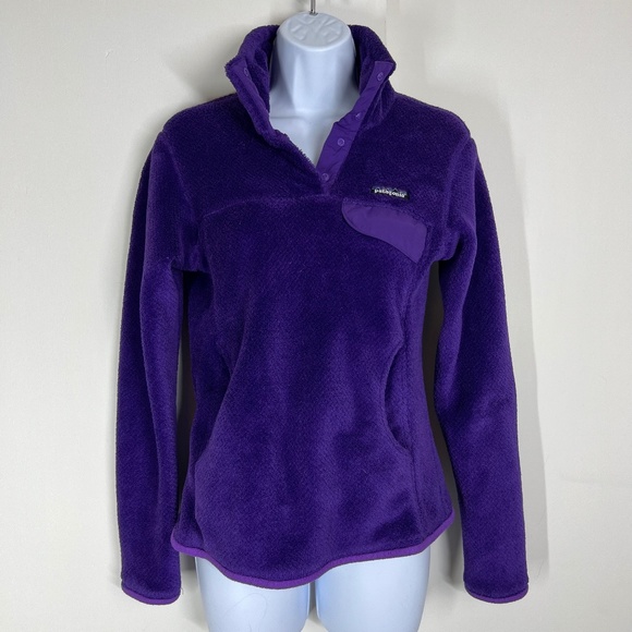Patra Tops - Patagonia Synchilla Pullover 1/4 snap fleece with pocket and marsupial pocket S